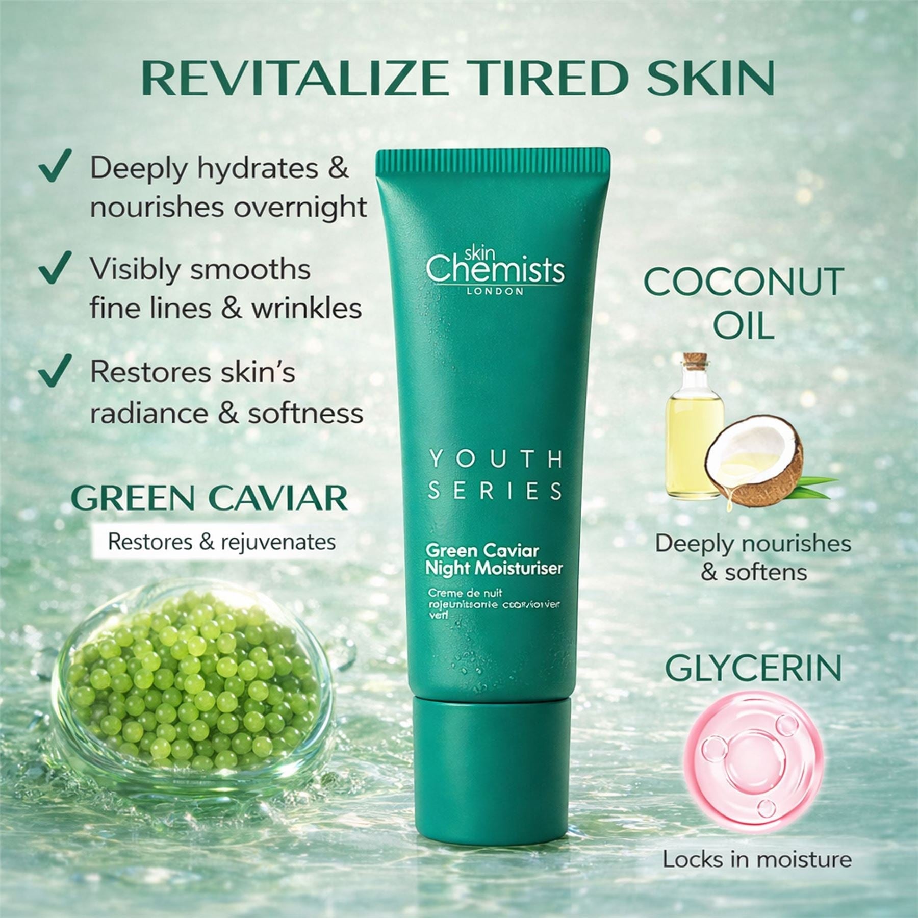 Green Caviar Night Moisturiser 50ml DestGlow