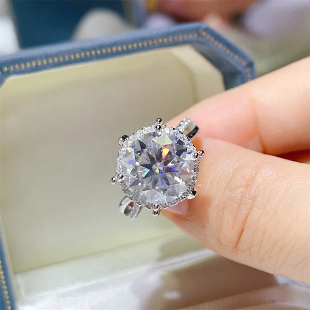 5 Carat Round Cut Sparkala™ Engagement Ring by Sparkala