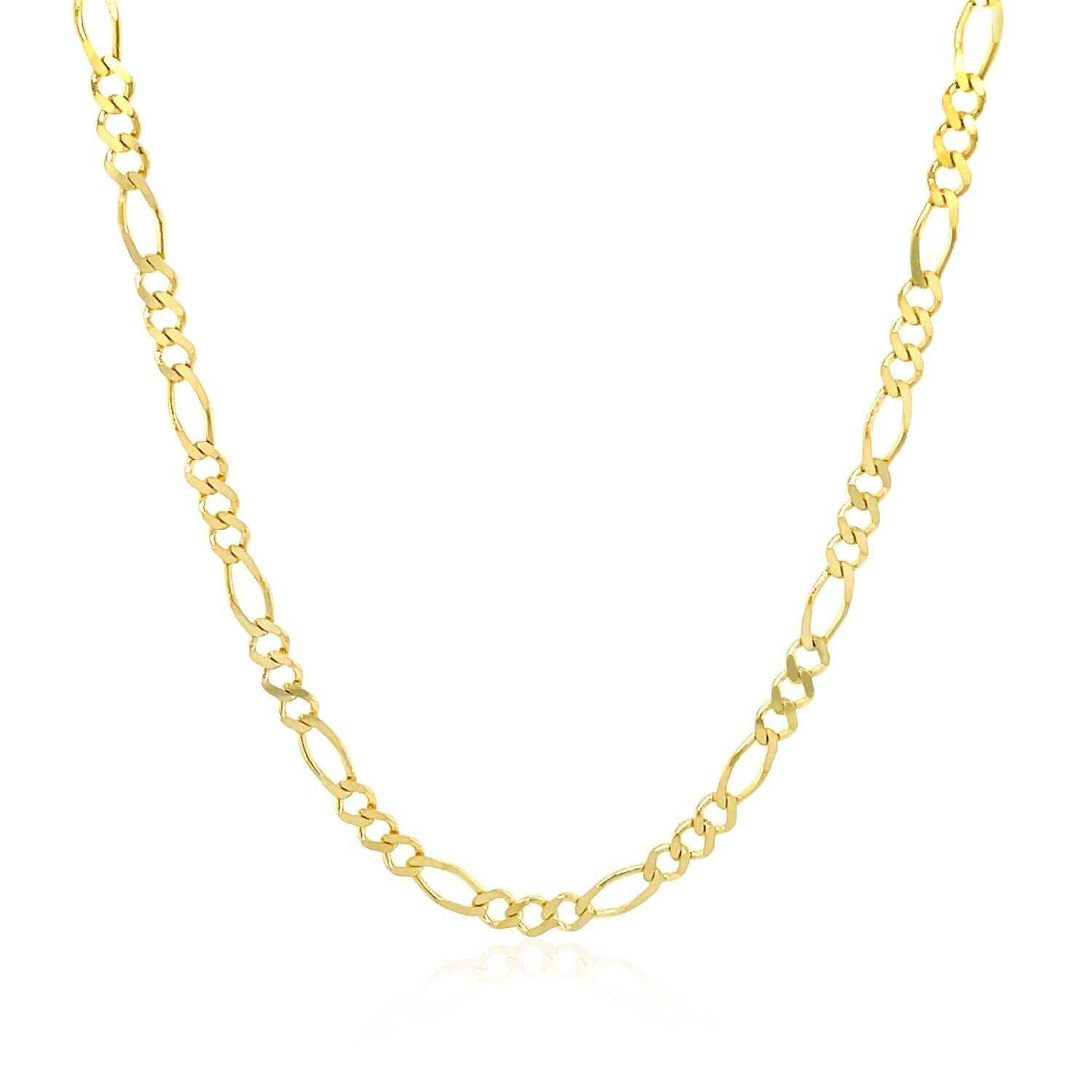 2.8mm 14k Yellow Gold Solid Figaro Chain by Bids.com