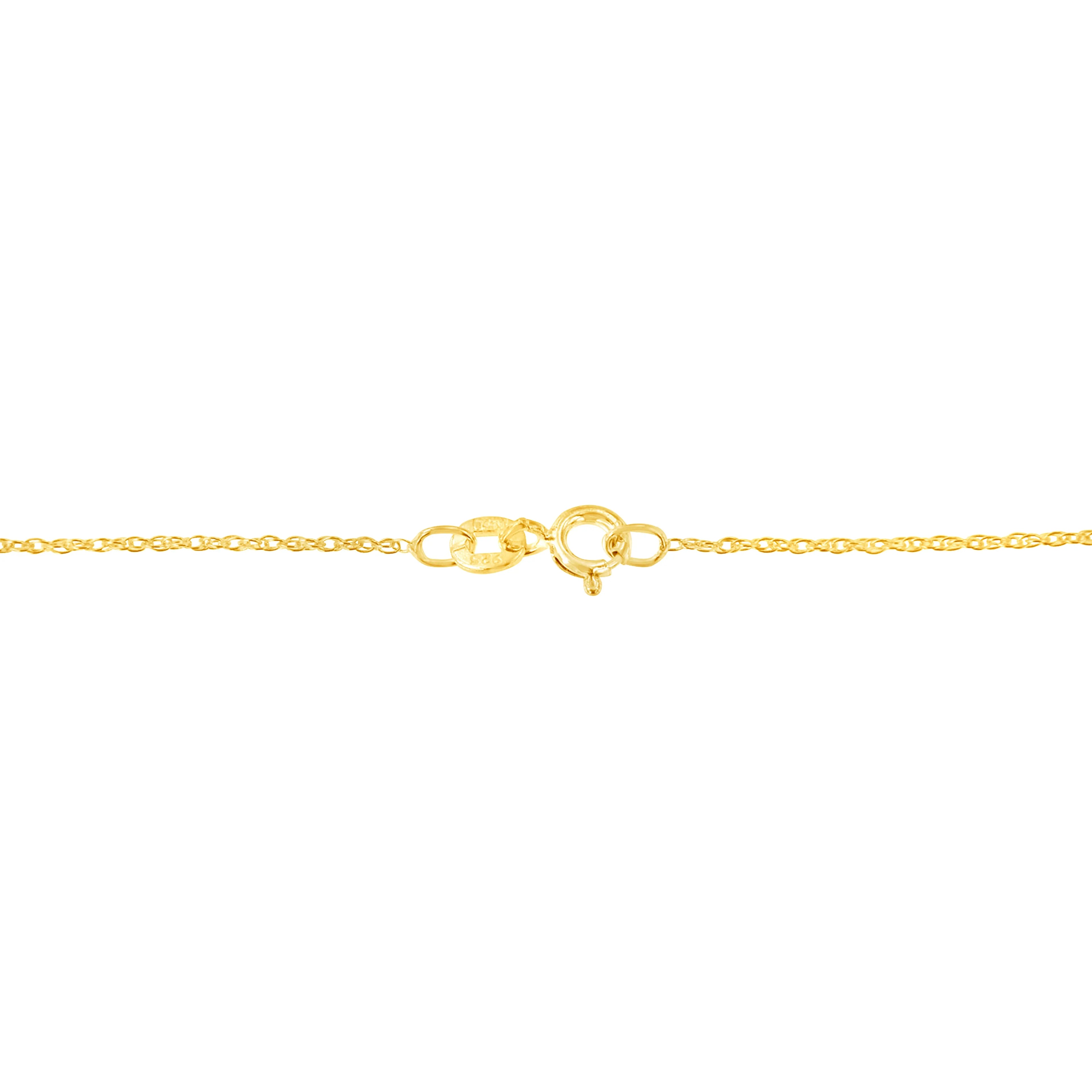 14K Yellow Gold Plated .925 Sterling Silver 1.00 Cttw Baguette Diamond Composite Open Heart 18" Inch Pendant Necklace (I-J Color, I1-I2 Clarity)