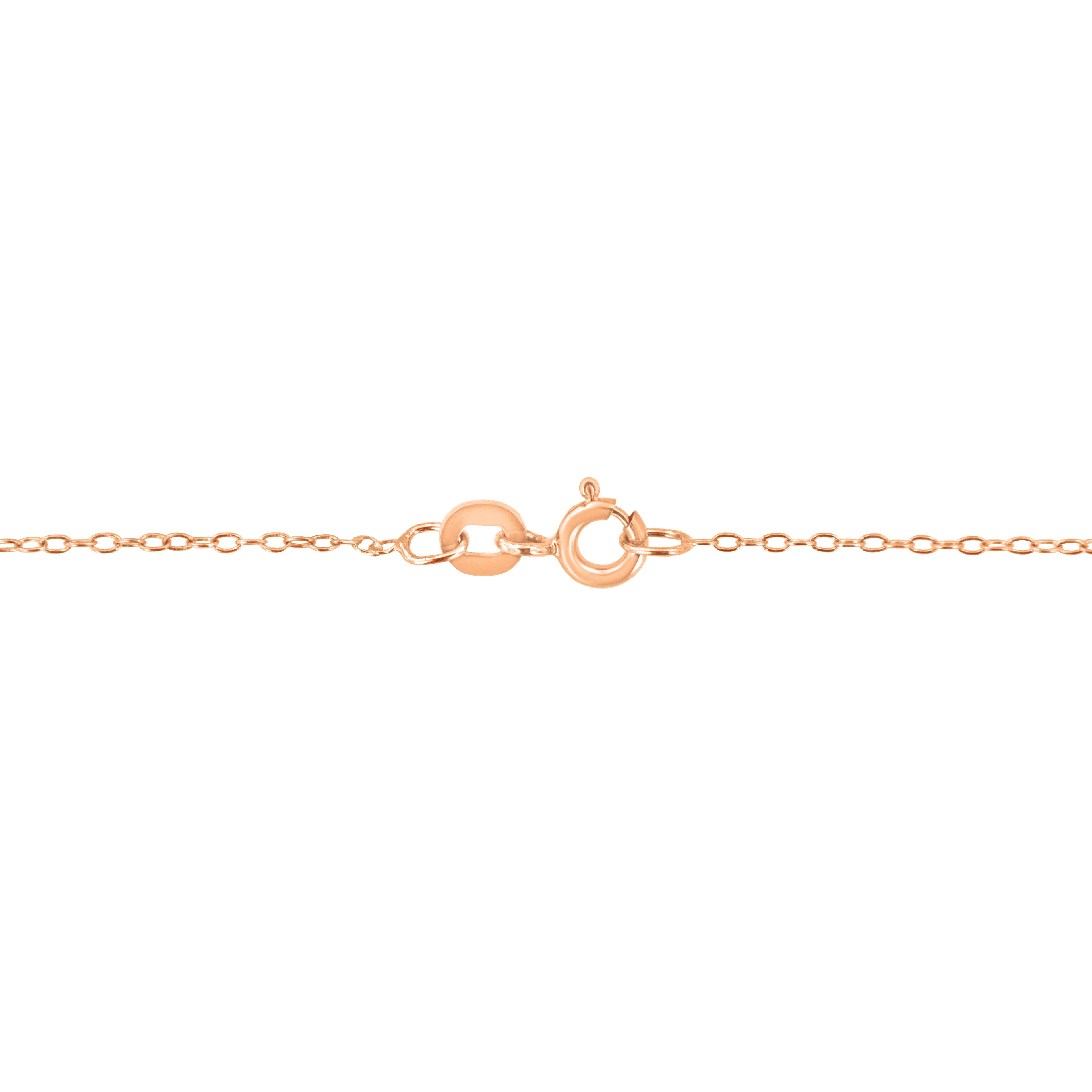 AGS Certified 10K Rose Gold 1/5 Cttw Bezel Set Round Diamond Solitaire 16-18" Adjustable Pendant Necklace (H-I Color, VS1-VS2 Clarity) by Bids.com