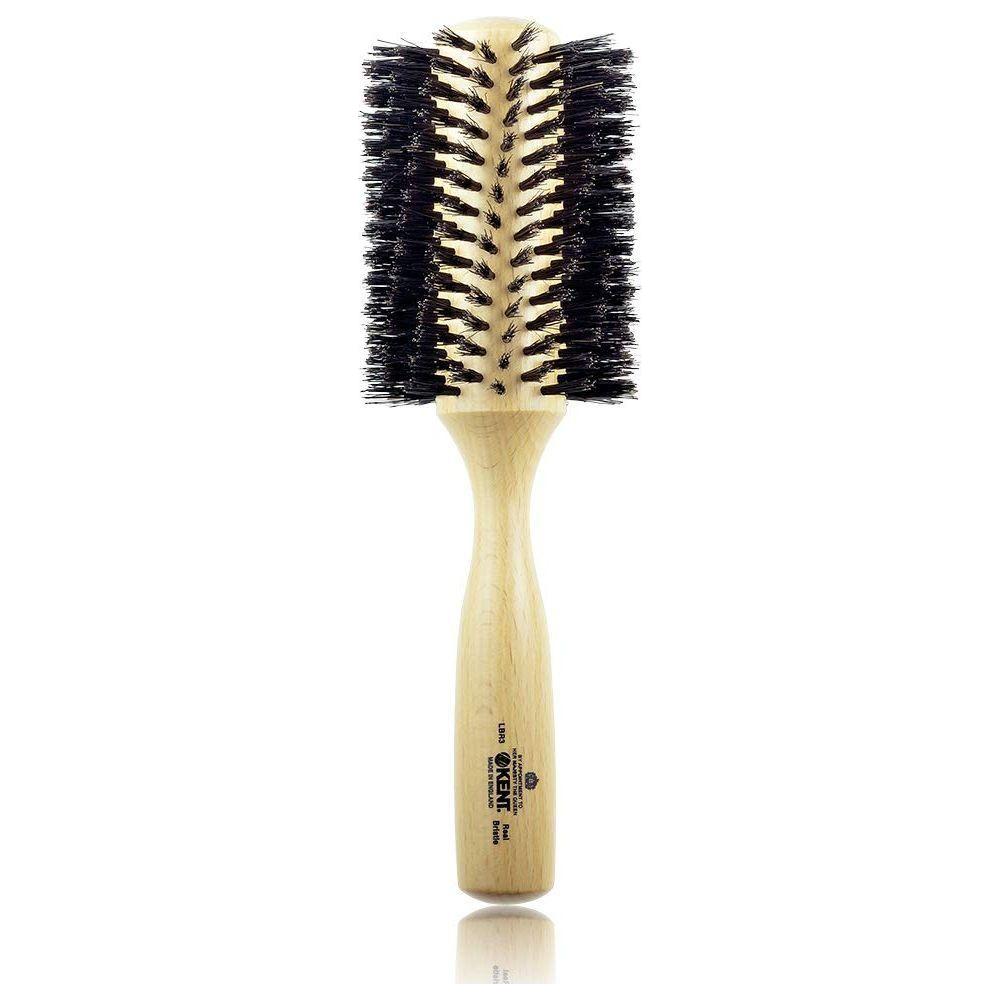 Kent LBR3 Finest Ladies Large Radial Pure Black Bristle Hair Brush by Pasteur Pharmacy