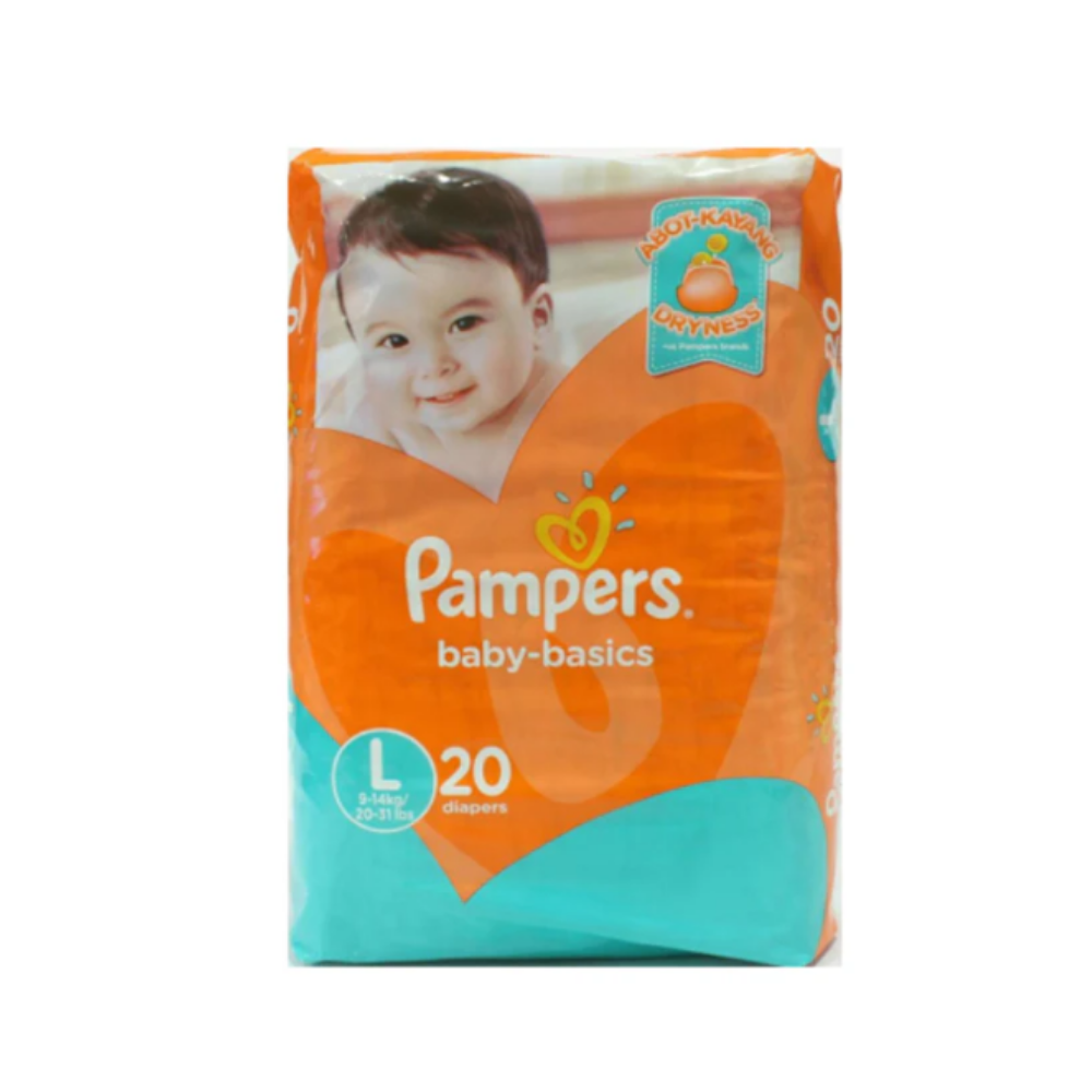 Pampers Large Baby Basics Diaper (20ct) DestGlow