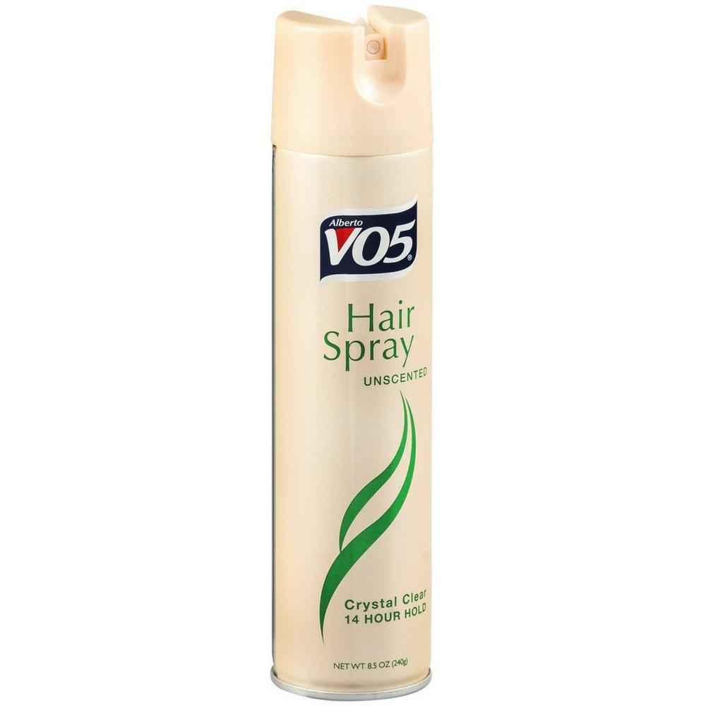 VO5 Hair Spray Unscented, Crystal Clear 14-Hour Hold, 8.5 oz Aerosol