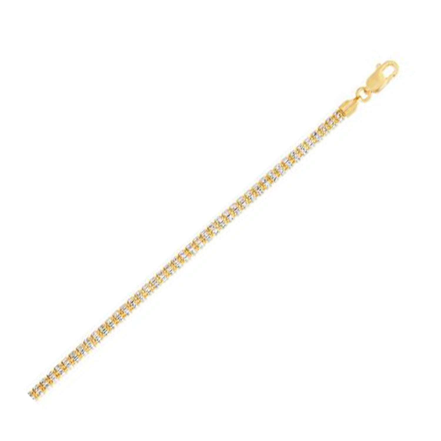 Ice Barrel Chain in 14k Yellow Gold (3.23 mm) by Bids.com