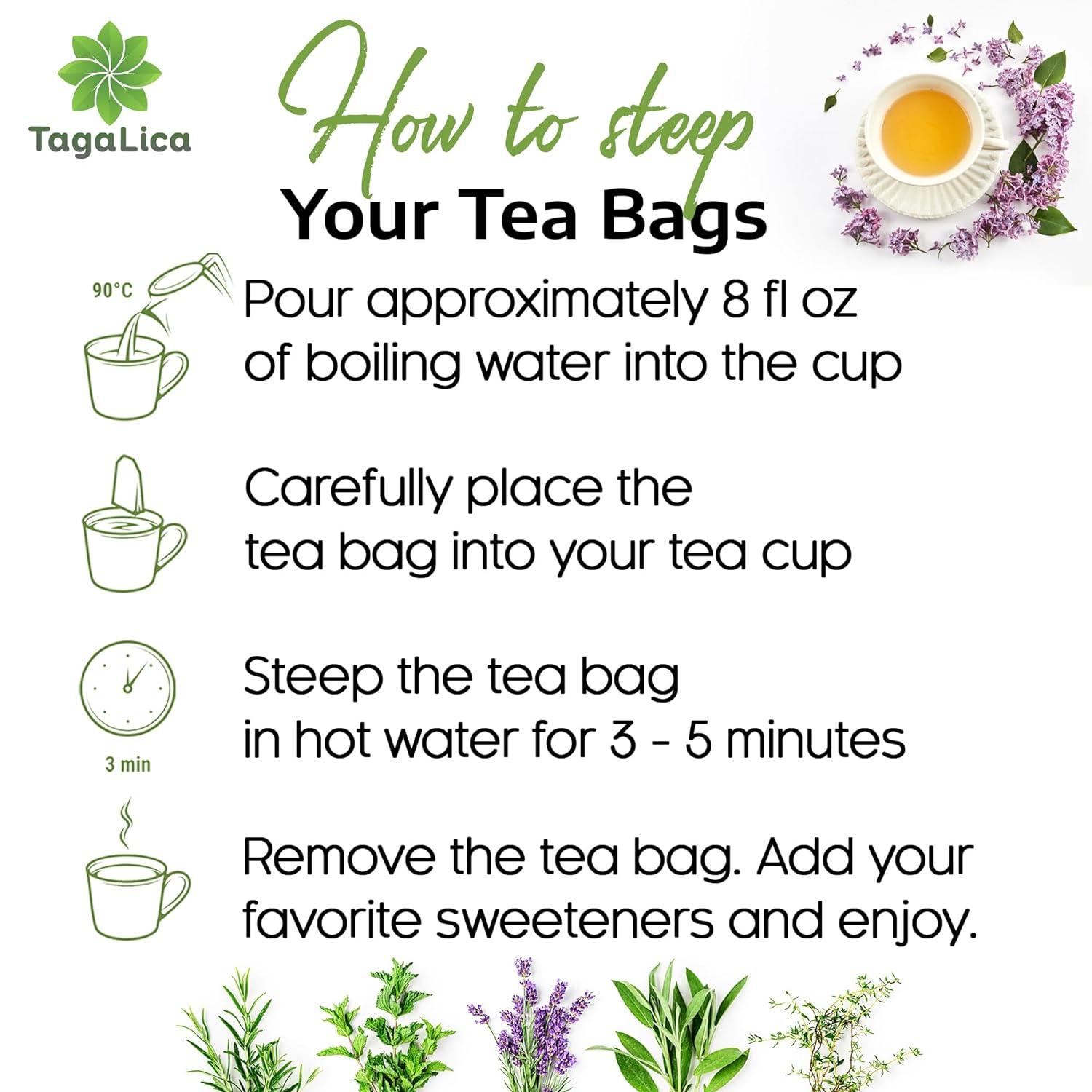 Premium Licorice Root Tea Bags, 100% Natural, Pure Licorice Root, Eco-Conscious Tea Bags, Licorice Root Herbal Tea, Licorice Root Tea. No Sugar, No Caffeine, No Gluten, Vegan by FreshDrinkUS - Natural and Premium Herbal Tea