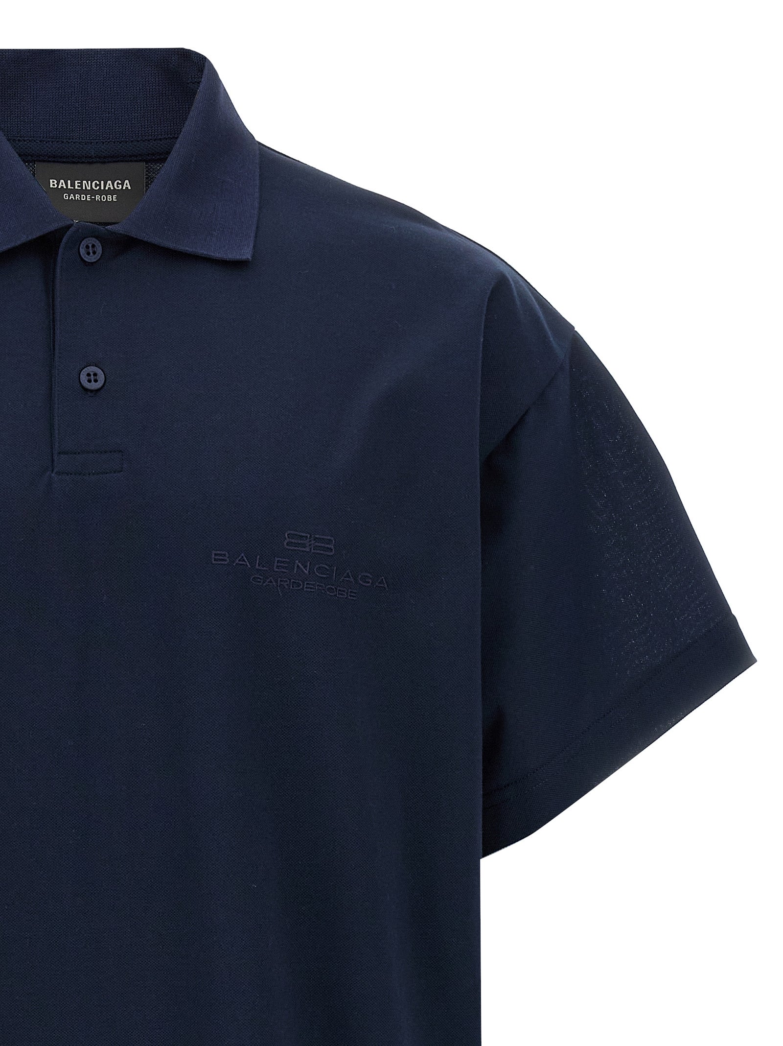 Balenciaga Men Embroidery Polo Shirt by Luosophy