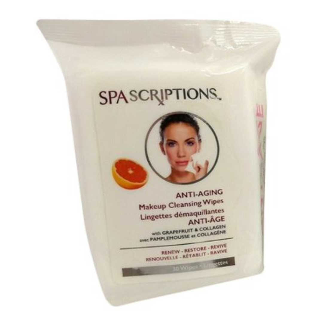 Spascriptions Anti-Aging Makeup Cleansing Wipes (30ct) DestGlow