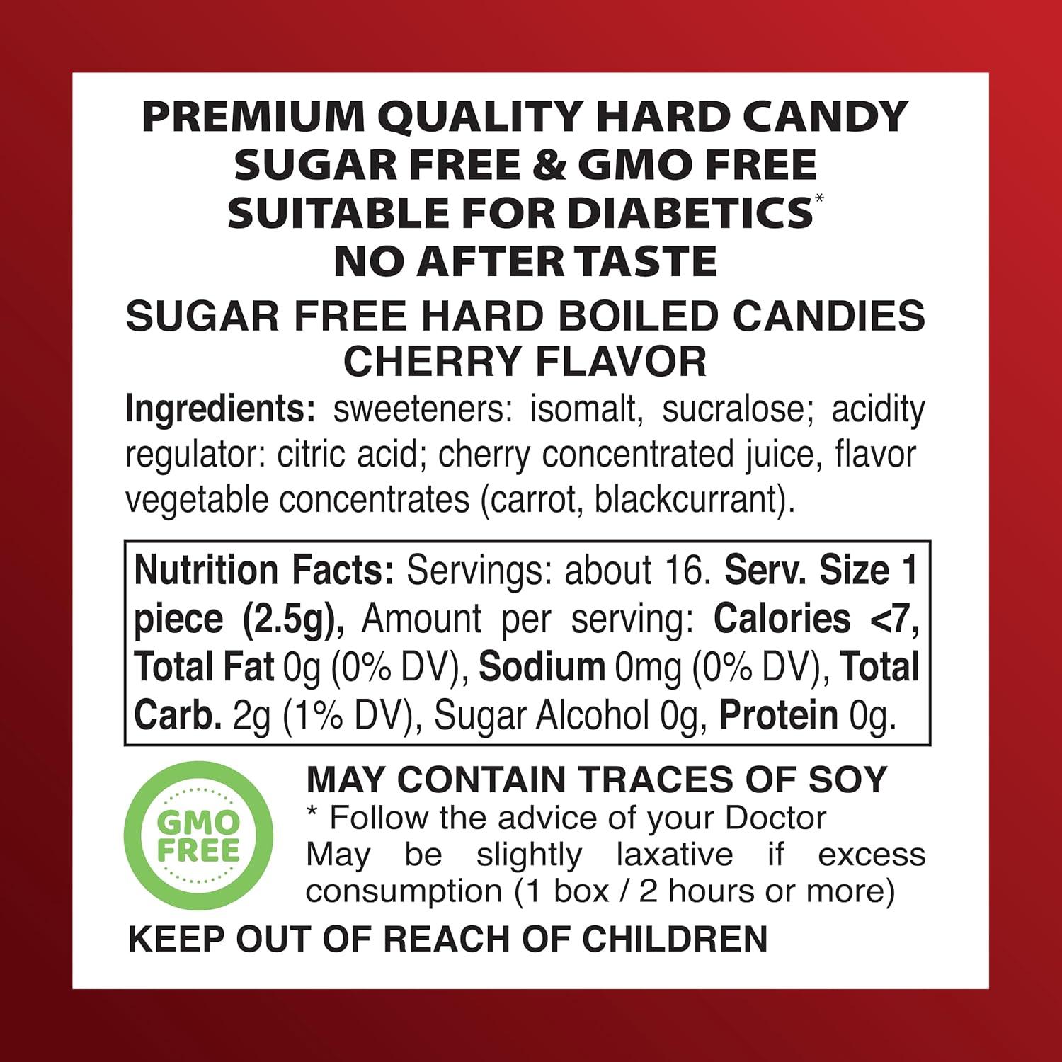 Swiss Imports Cherry Sugarfree Candy Bonbons - 1.4oz by Pasteur Pharmacy