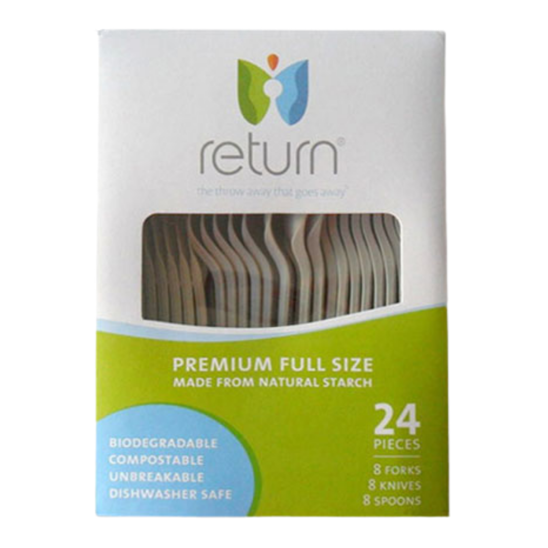 Biodegradable Cutlery Set (24ct) DestGlow
