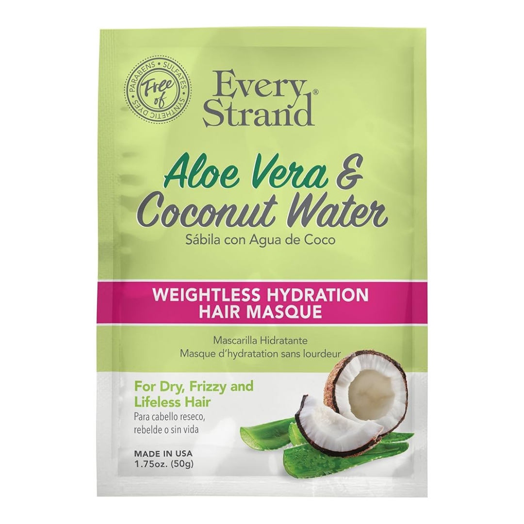 Every Strand Aloe Vera & Coconut Water Weightless Hydration Hair Masque (1.75 oz) DestGlow