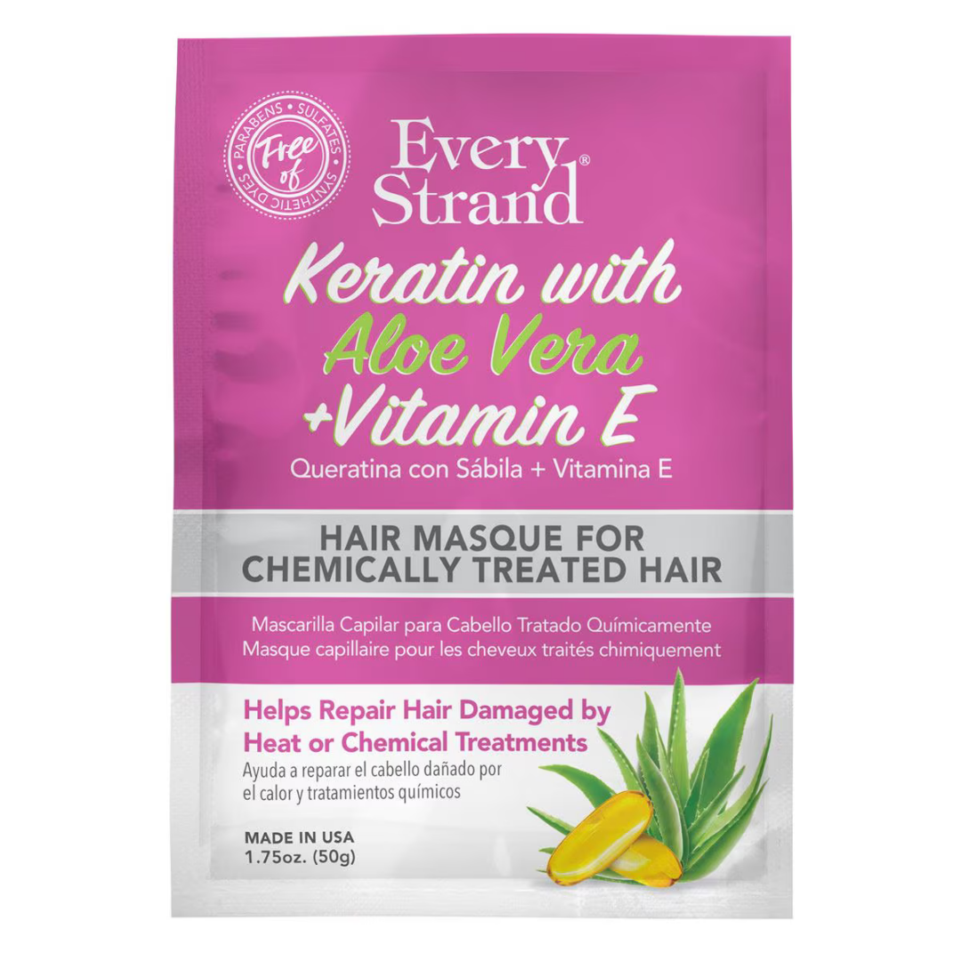 Every Strand Keratin with Aloe Vera + Vitamin E Hair Masque (1.75 oz) DestGlow