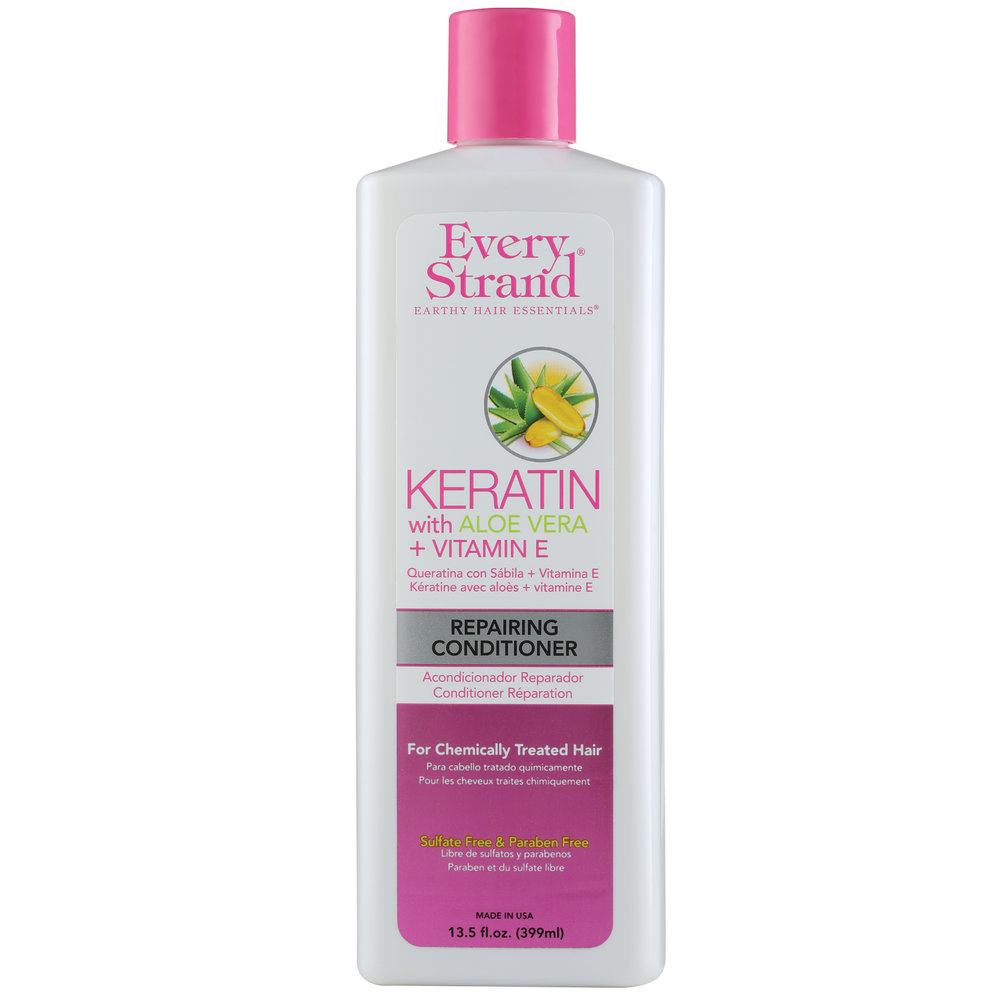 Every Strand Keratin with Aloe Vera & Vitamin E Repairing Conditioner (13.5 fl oz) DestGlow