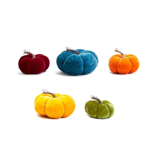 Handcrafted Velvet Pumpkins - Luxury Fall Decor