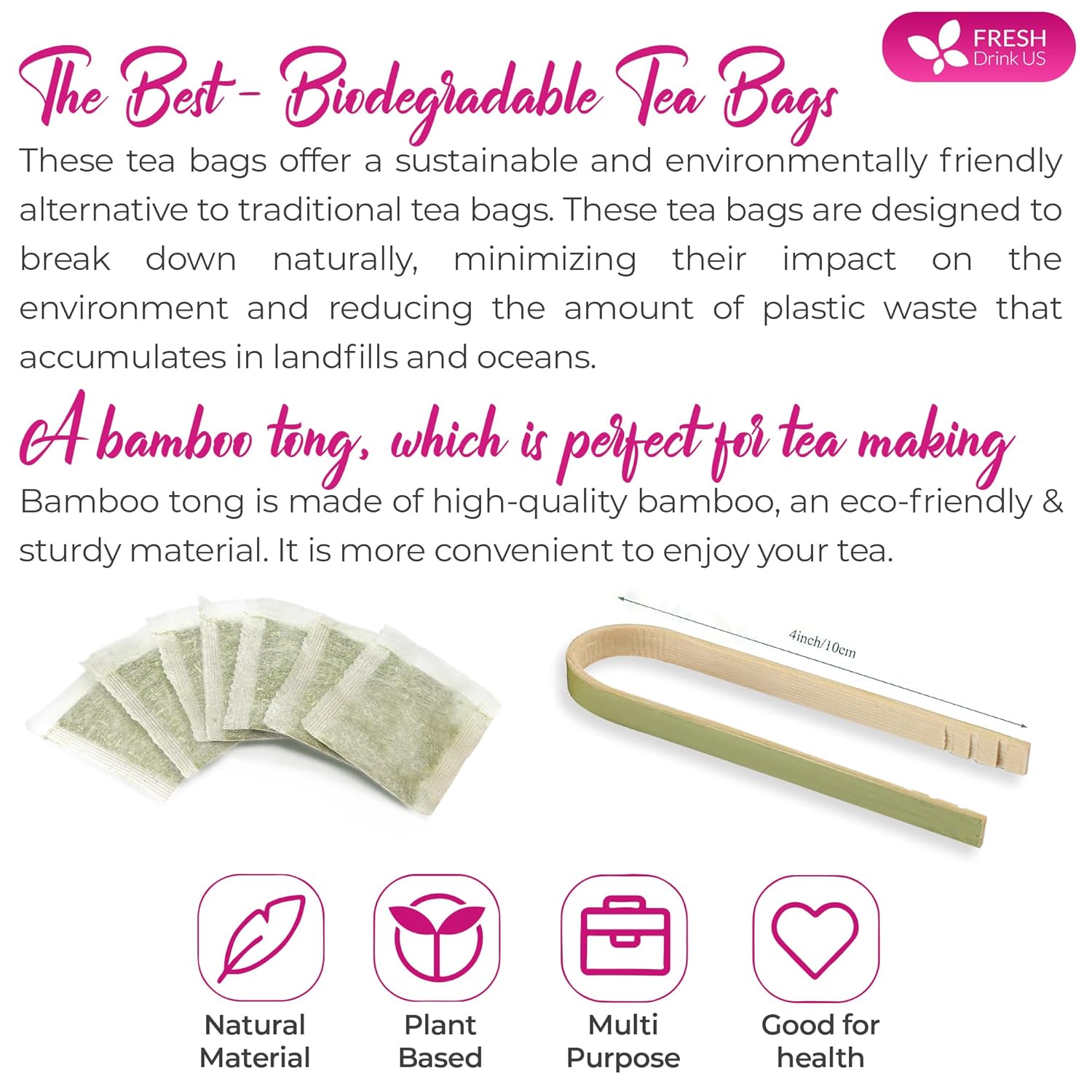 Premium Marshmallow Root and Leaf Tea Bags, 100% Natural & Pure. by FreshDrinkUS - Natural and Premium Herbal Tea