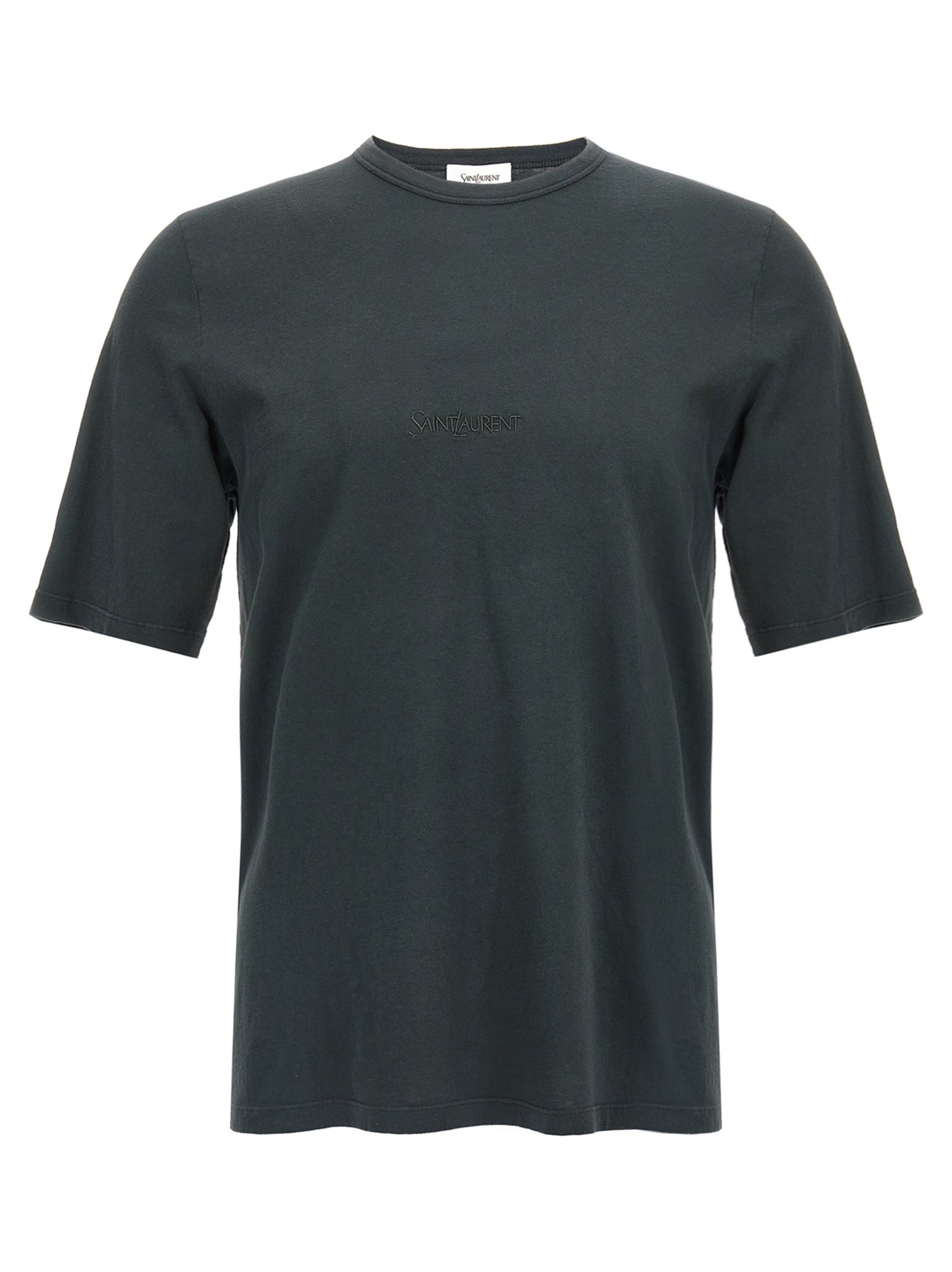 Saint Laurent Men Logo Embroidery T-Shirt by Luosophy