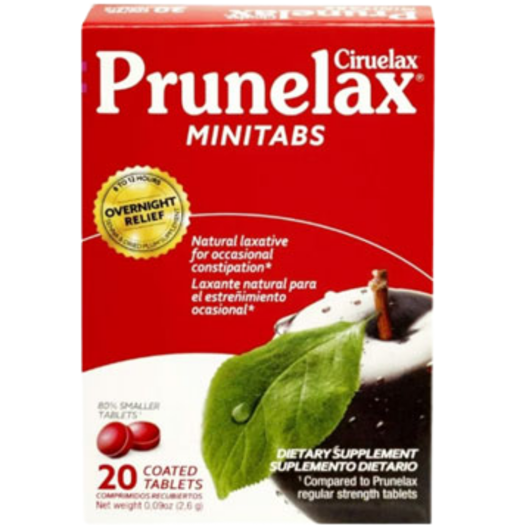 Prunelax Mini Tabs Laxative 20 Tablets DestGlow