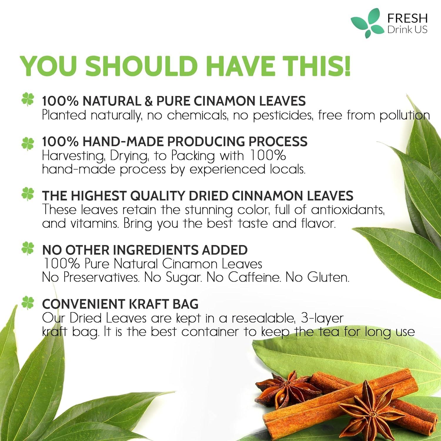 Cinnamon Leaves by FreshDrinkUS - Natural and Premium Herbal Tea