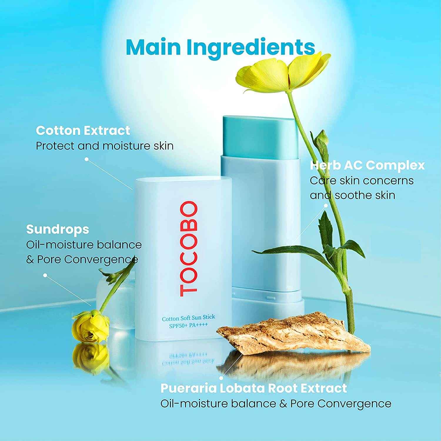 TOCOBO Cotton Soft Sun Stick SPF 50+ PA++++ DestGlow