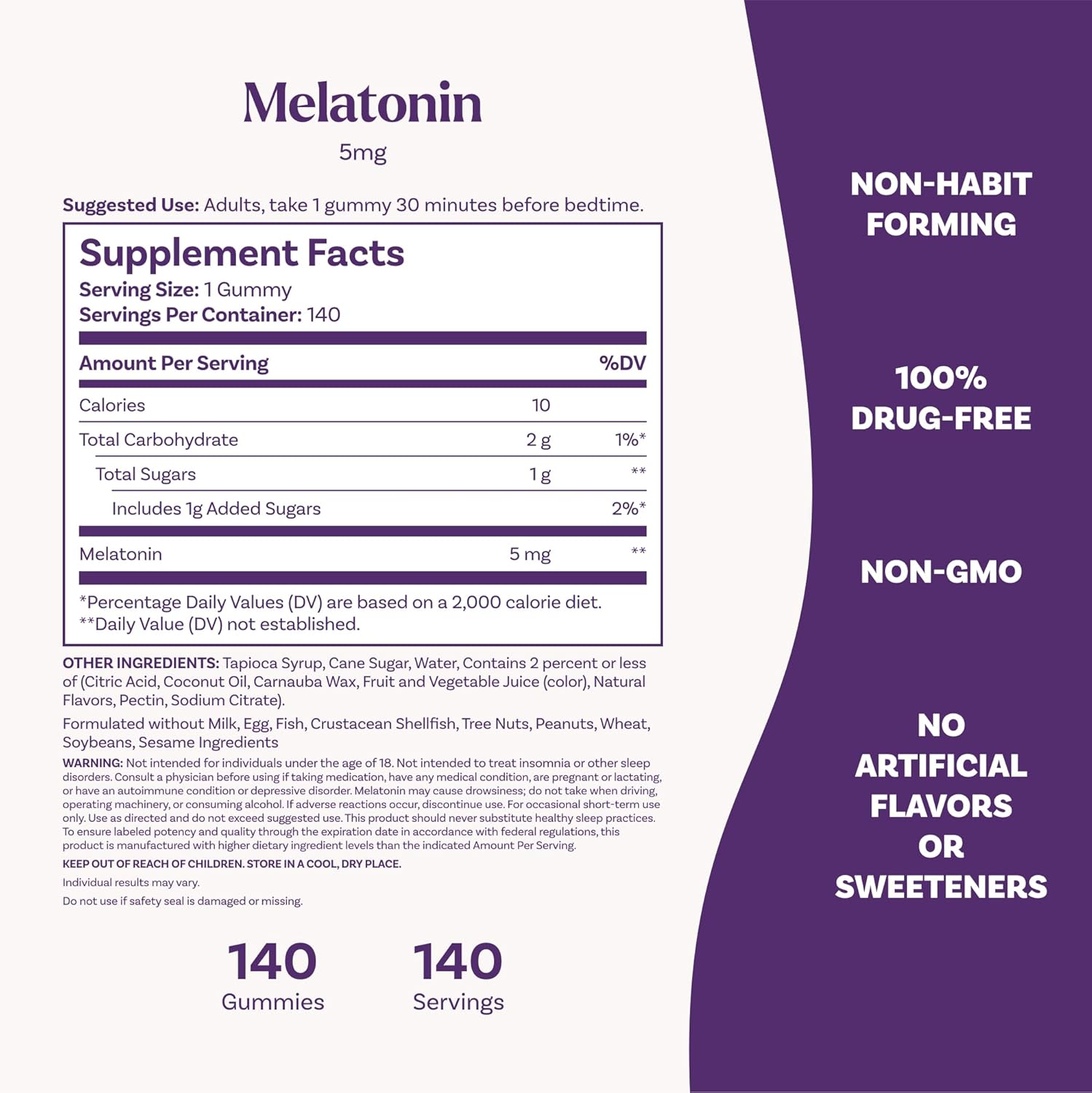 Natrol Melatonin 5mg Sleep Support Gummies – Strawberry Flavor – 140ct by Top Vita Shop