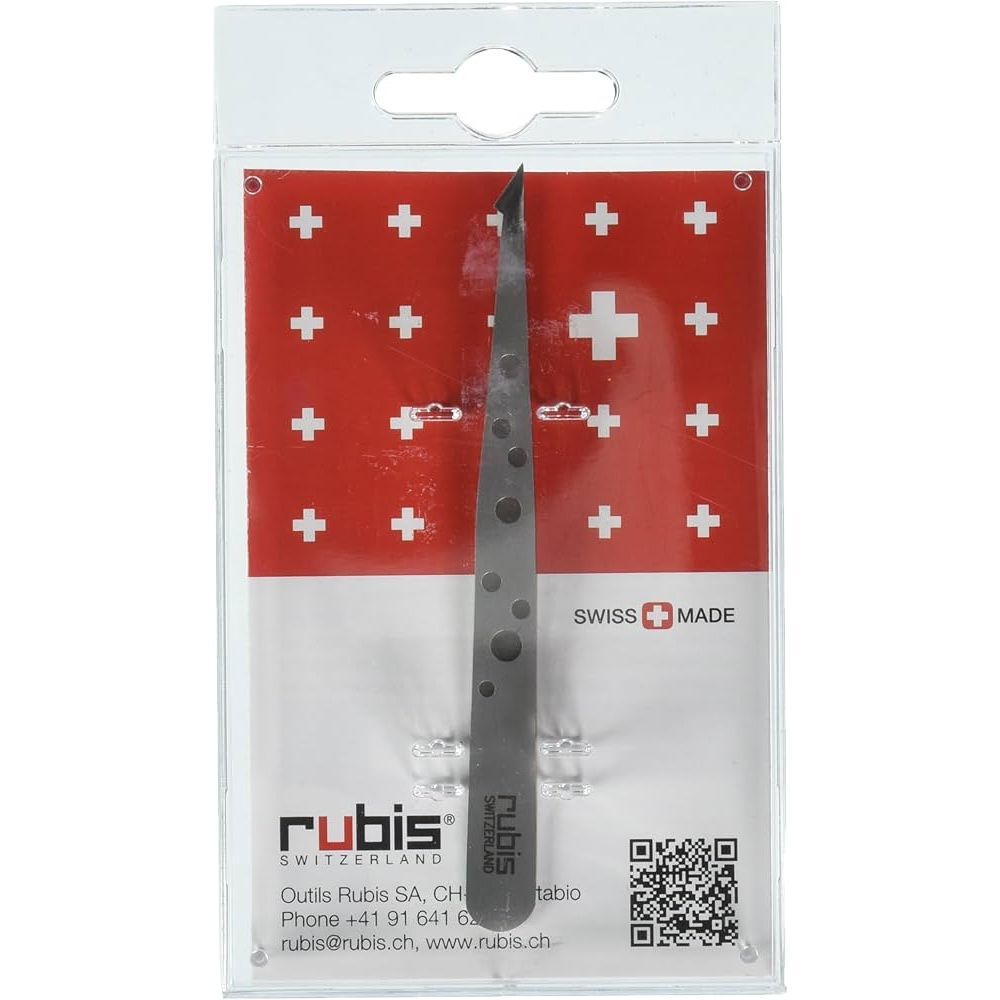 Rubis Switzerland Evolution Two Tip Tweezer-Silver by Pasteur Pharmacy
