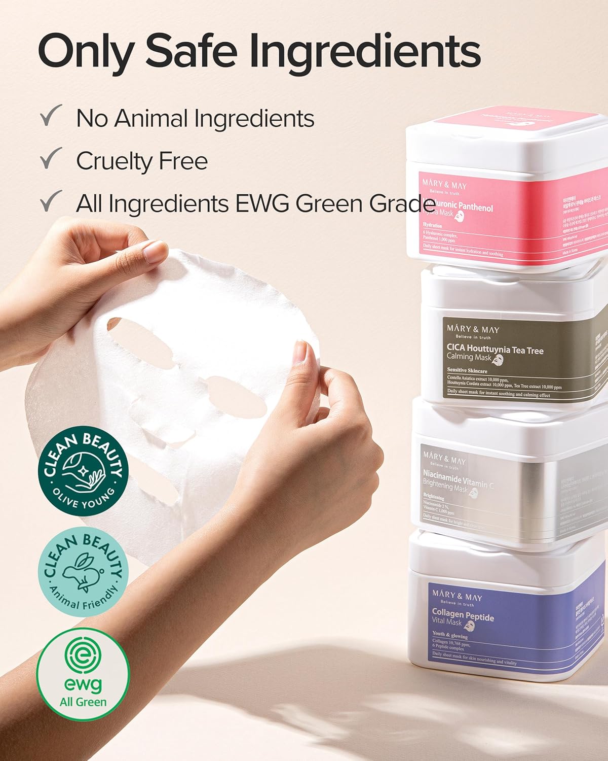 Mary & May Collagen Peptide Vital Mask by AsiaBeautyMall