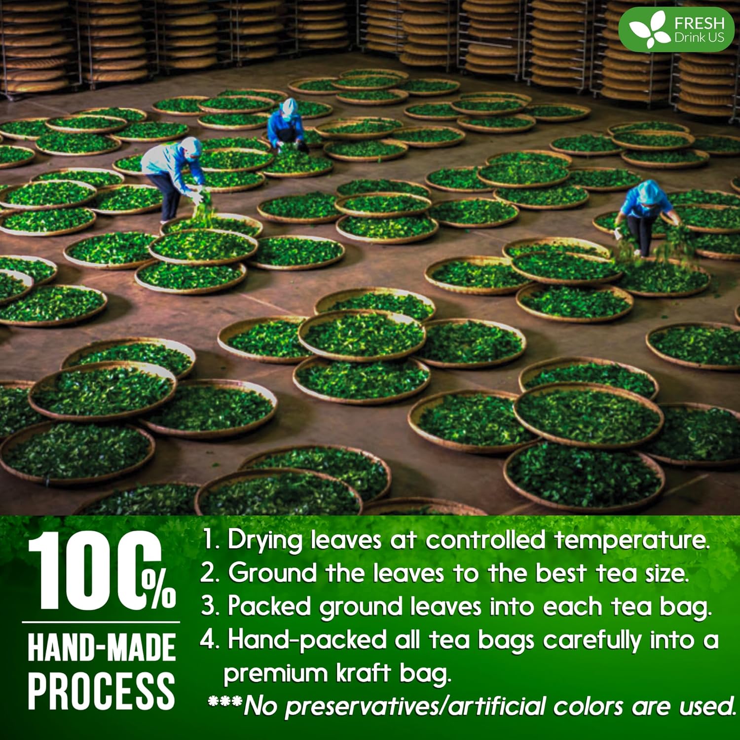 Premium Parsley Leaf Tea Bags, 100% Natural & Pure from Parsley Leaves. by FreshDrinkUS - Natural and Premium Herbal Tea