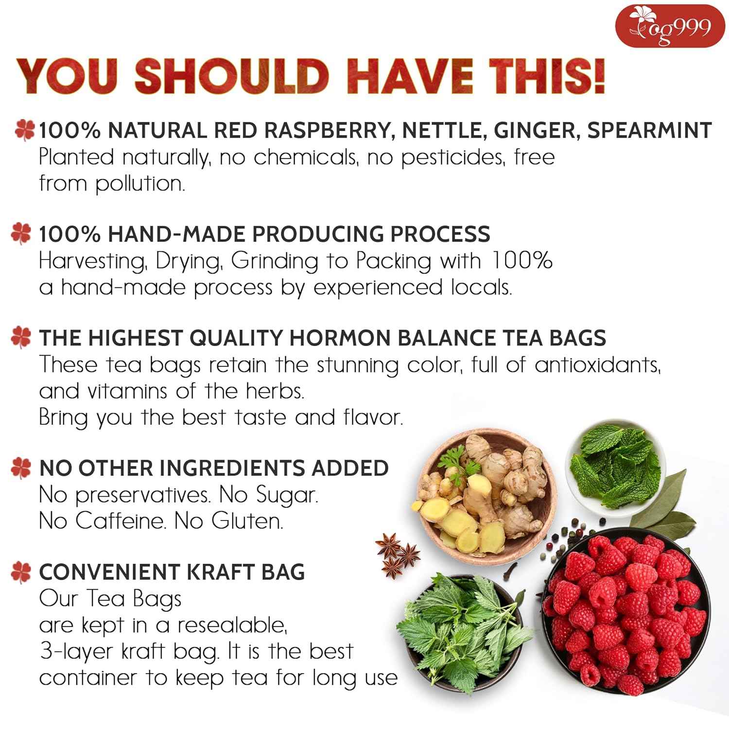 Hormone Balance Natural Menstrual Cycle Support Tea