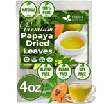 Premium Papaya Dried Leaves, Papaya Loose Leaf Herbal Tea, No Additives, No Caffeine, Vegan