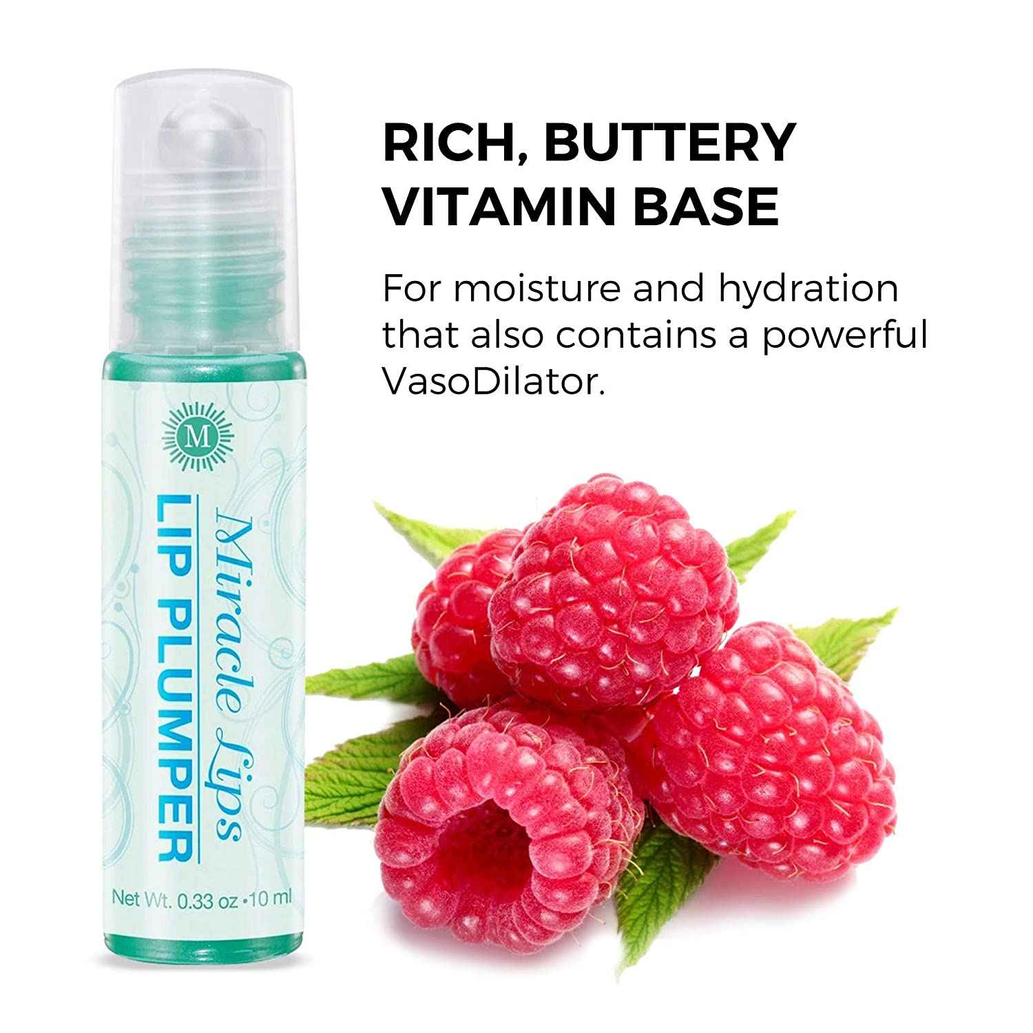Miracle Lips PLUMPER in a Rich Buttery, Vitamin Base For Fullness, Volume and Color