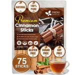 Cinnamon Sticks, Whole Sticks, 100% Natural & Pure Cinnamon Inner Bark, Raw Cinnamon Spice Flavor & Strong Aroma, Cinnamon Spice Herbal Tea, Perfect for Warm Beverages, No Additives, Vegan