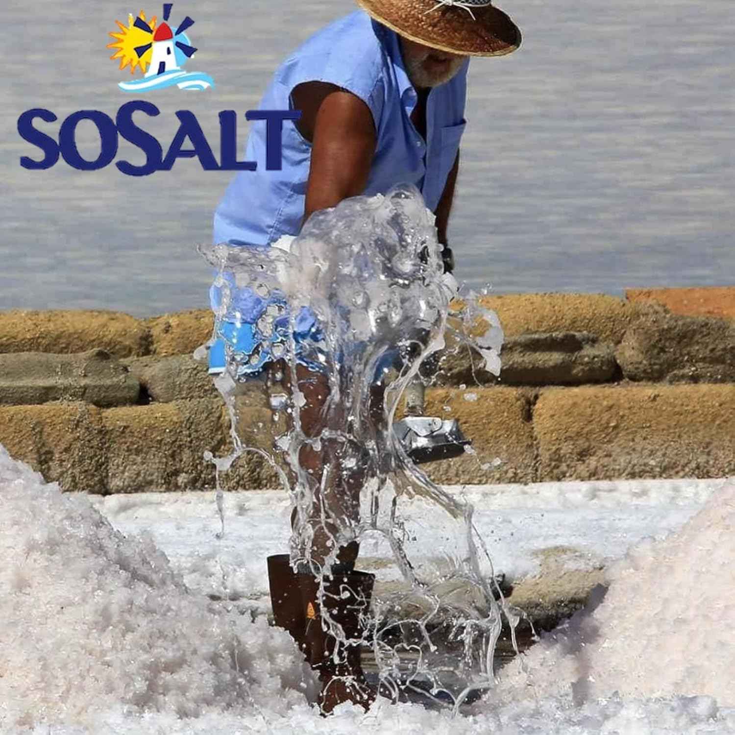 SoSalt, Fine Natural Sea Salt, Sicilian, 27.56 lb (12.5 kg)