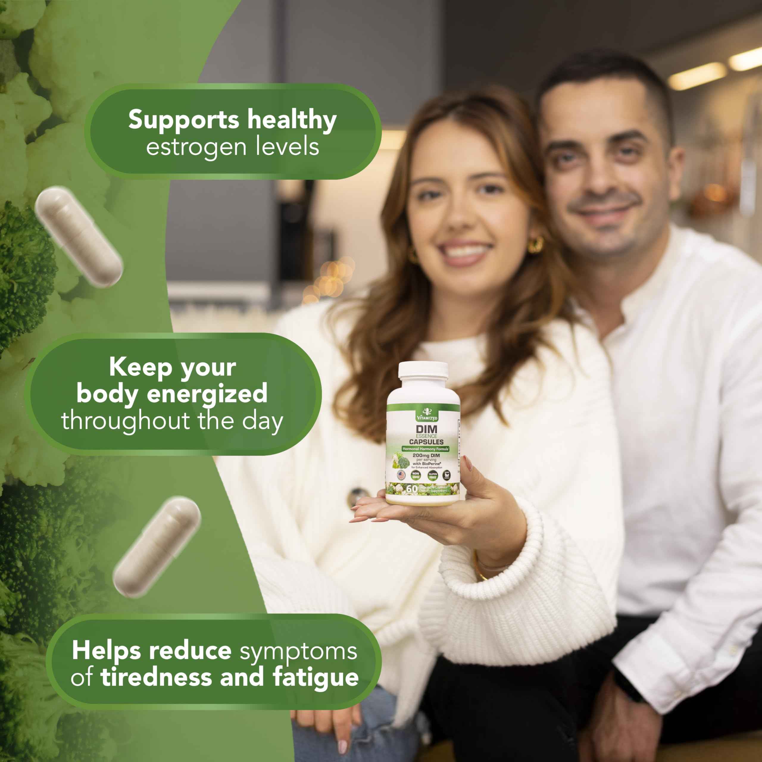 DIM Estrogen Supplement - Hormone Balance, Skin Health, and Menopause Support | Vitamized