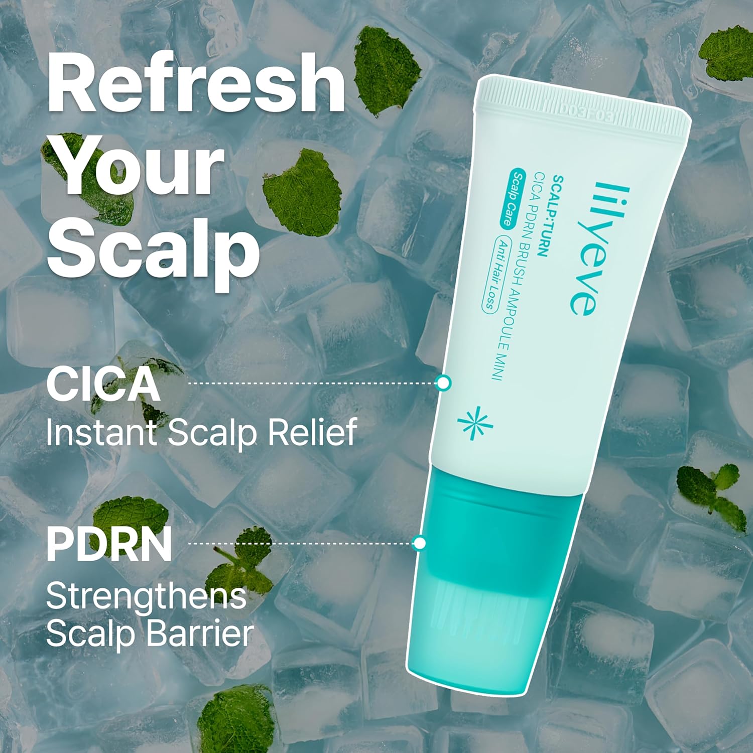 Lilyeve Scalp:Turn CICA PDRN Brush Ampoule DestGlow