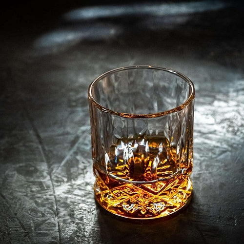 Whiskey Stones Gift Set - Signature Crystal Glasses & Granite Cooling Stones