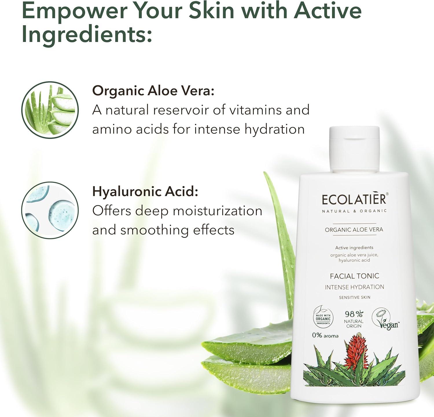 x-Facial Tonic Intense Hydration Organic Aloe Vera by Damask Rose