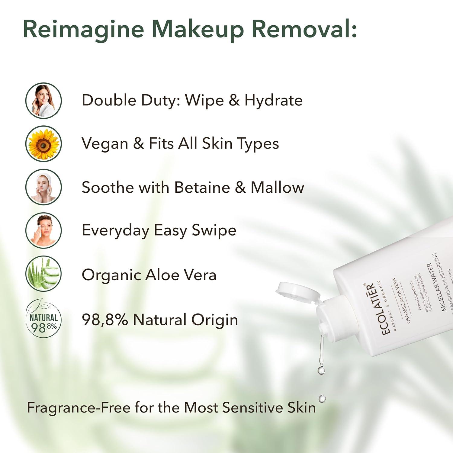 x-Micellar Water Cleansing & Mouisturizing Organic Aloe Vera by Damask Rose