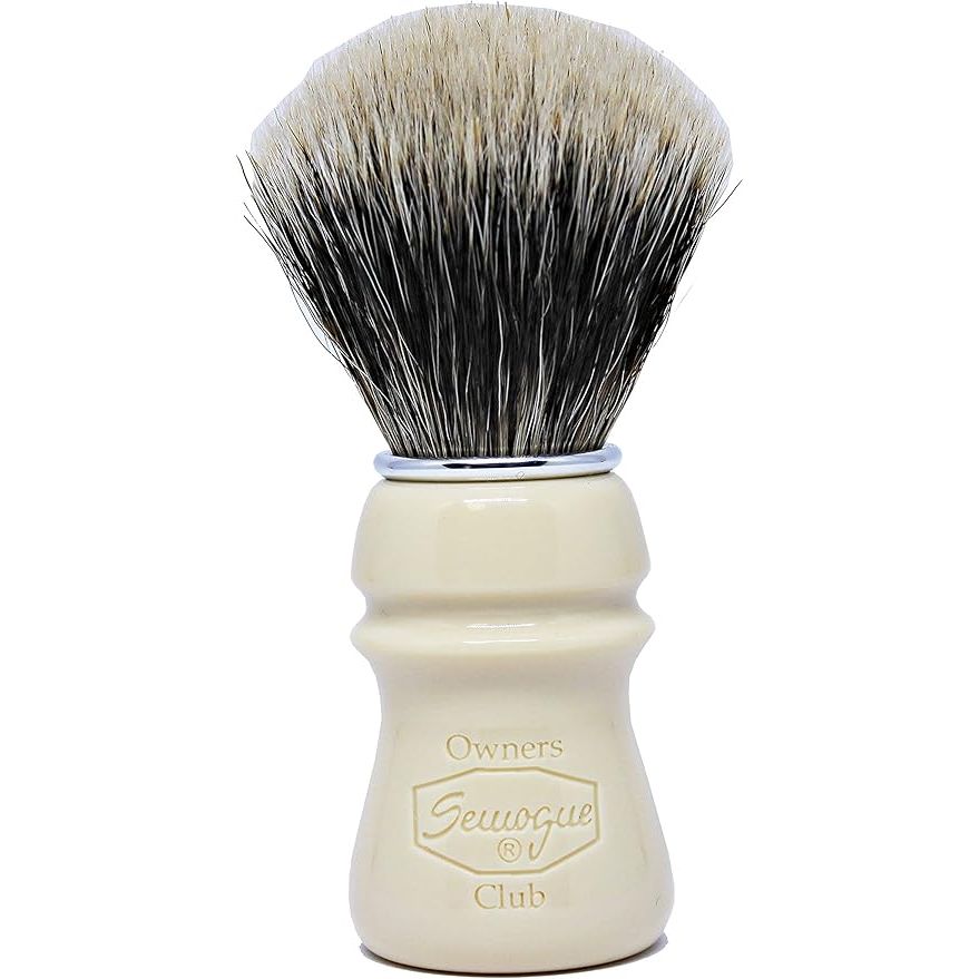 Semogue Owners Club Soc Taj Resin Finest 2 Band Badger Shave Brush by Pasteur Pharmacy