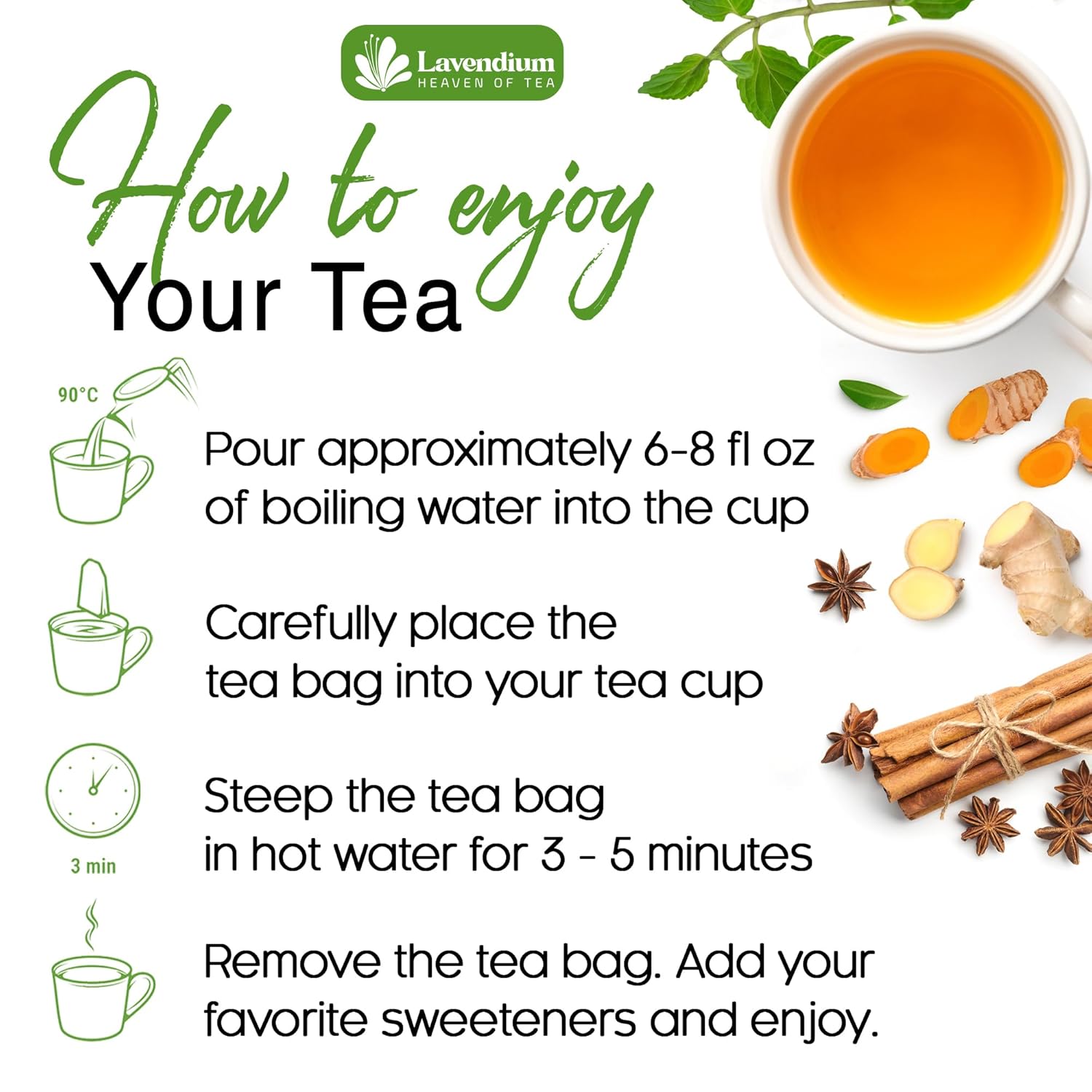 SIimming Detox Tea Caffeine Free - Herbal Tea with Chamomile, Hibiscus Tea & Ginger Root by FreshDrinkUS - Natural and Premium Herbal Tea