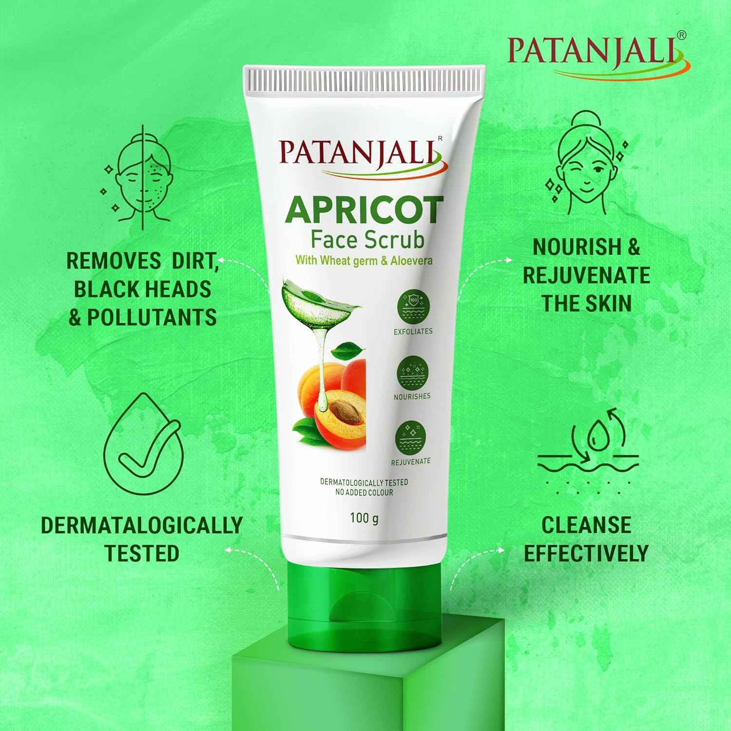 Patanjali Apricot Face Scrub