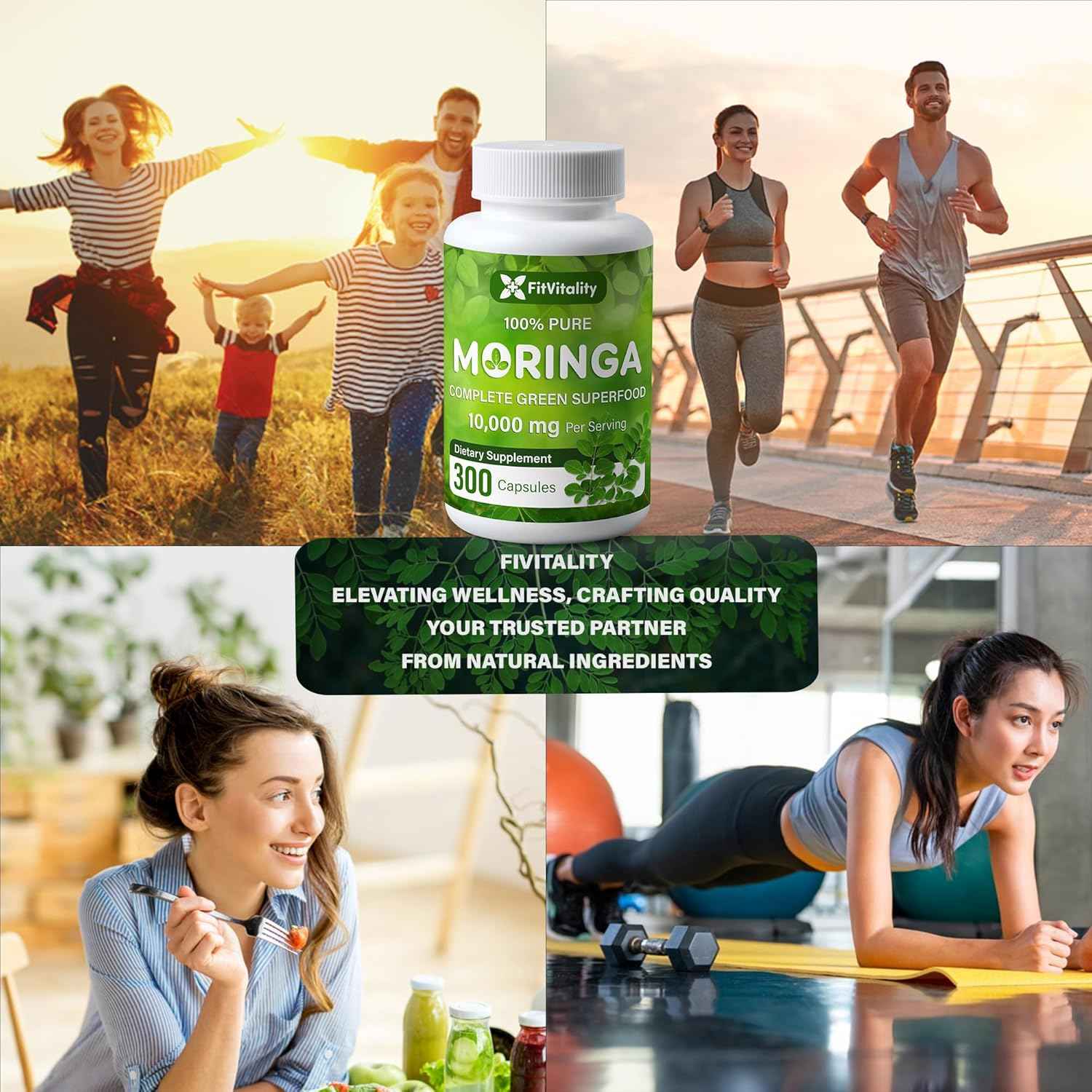 Moringa Capsules|300 Capsules|Moringa Oleifera|10,000mg