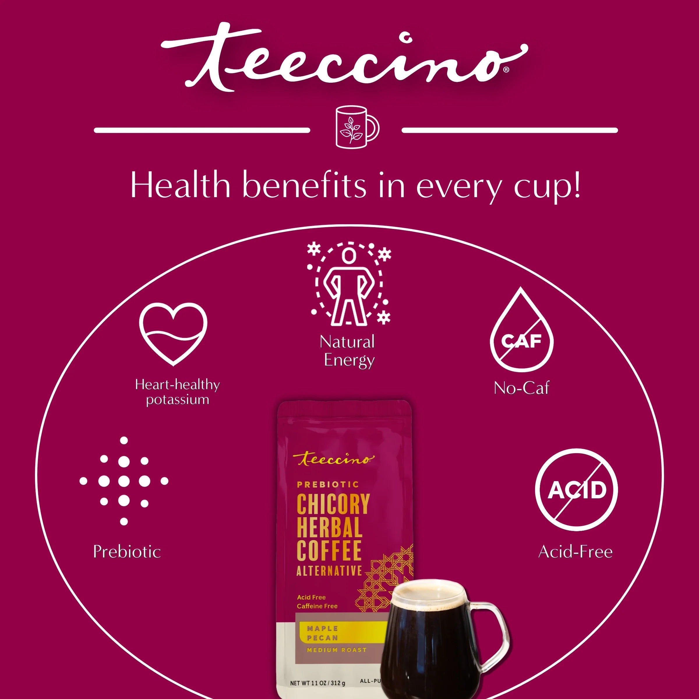 Maple Pecan Chicory Herbal Coffee DestGlow