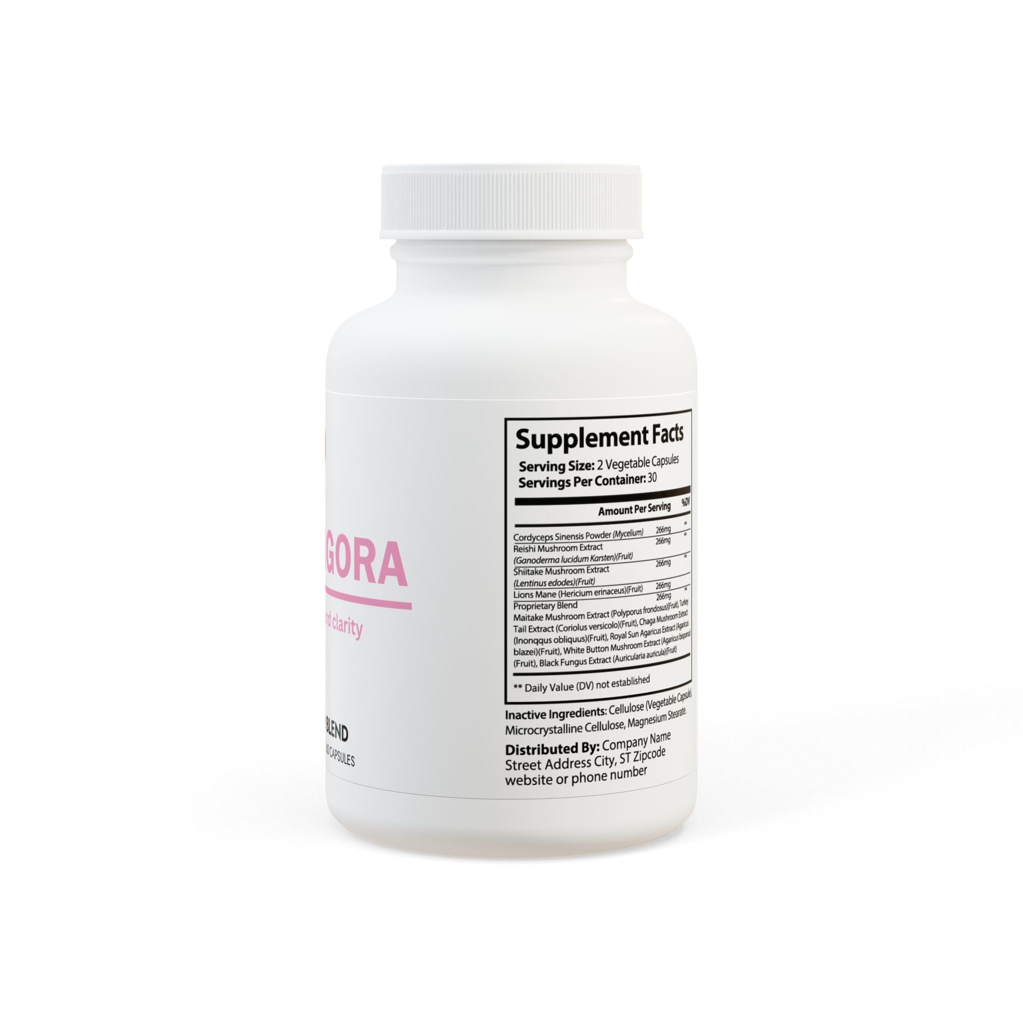 Fungora Mushroom Blend Supplement (60 Capsules) by Spee24, LLC
