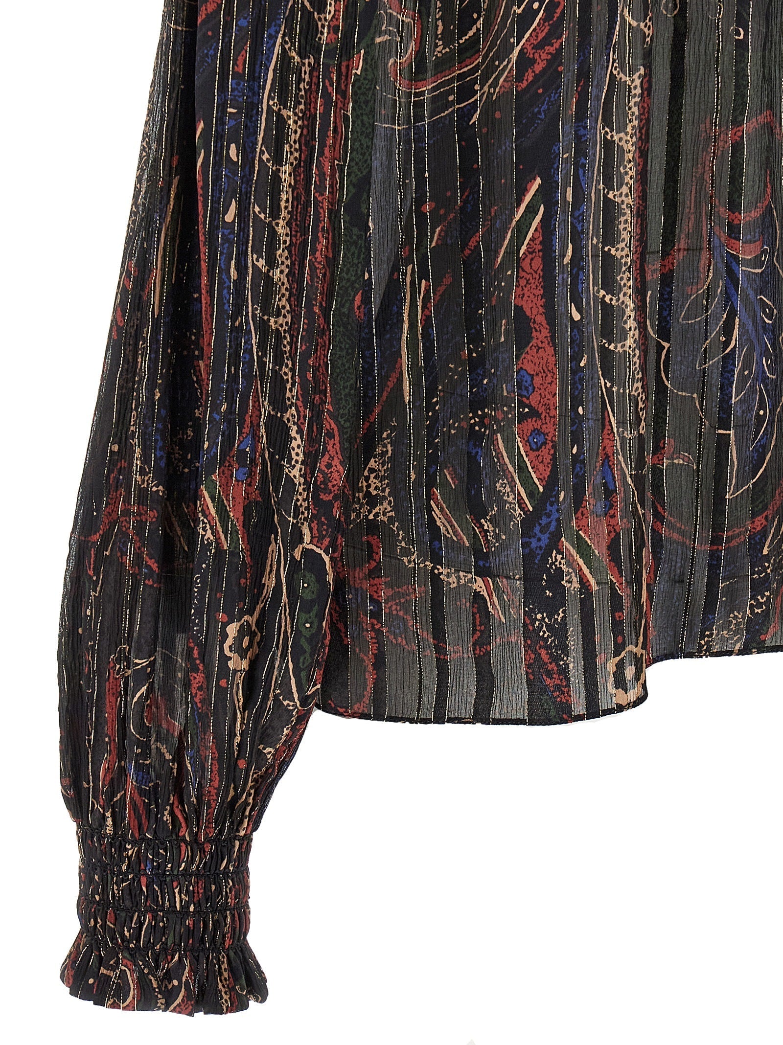Saint Laurent Women Smock Stitch Blouse DestGlow