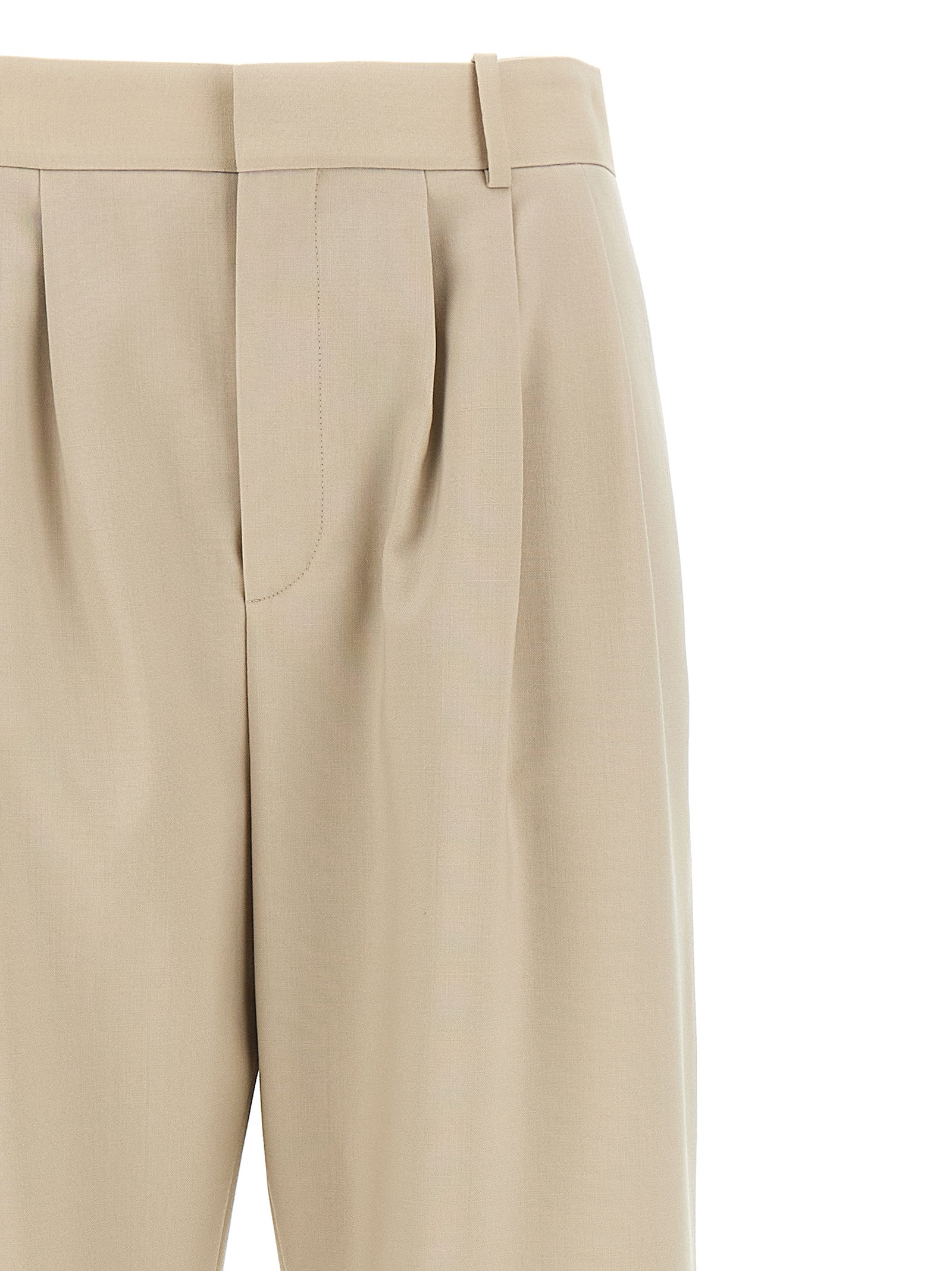 Saint Laurent Women Pleat Pants by Luosophy