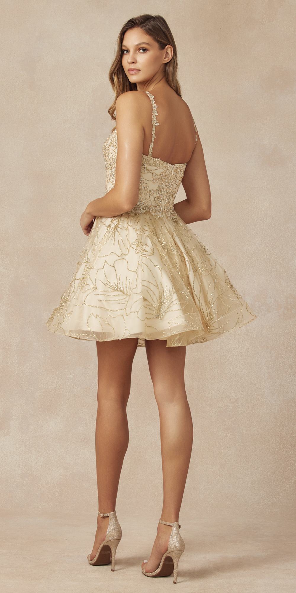 Juliet 838 Homecoming Short Dress Applique and Glitter by DiscountDressShop