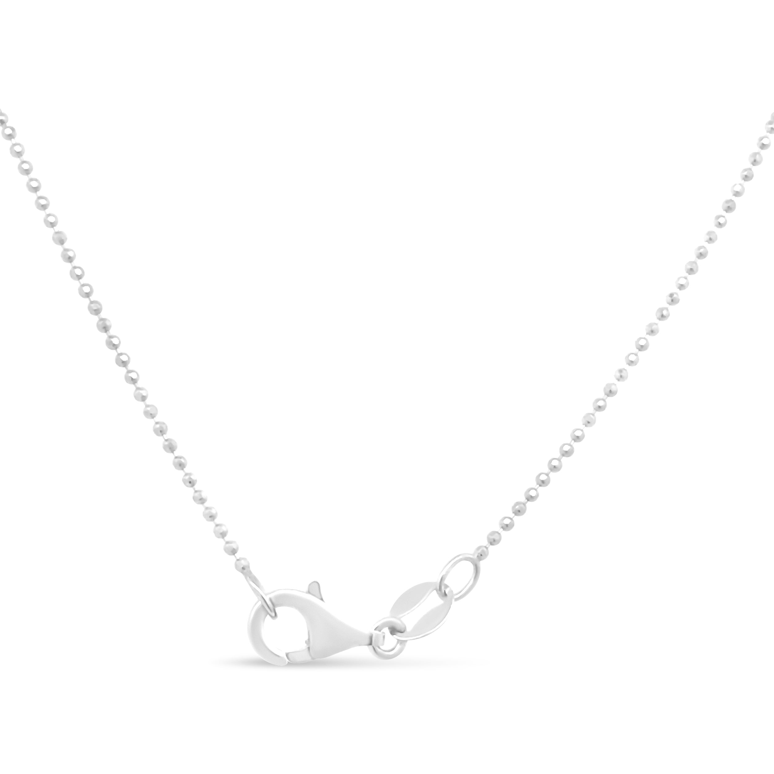 .925 Sterling Silver 0.7mm Slim and Dainty Unisex 18" Inch Ball Bead Chain Necklace by Bids.com