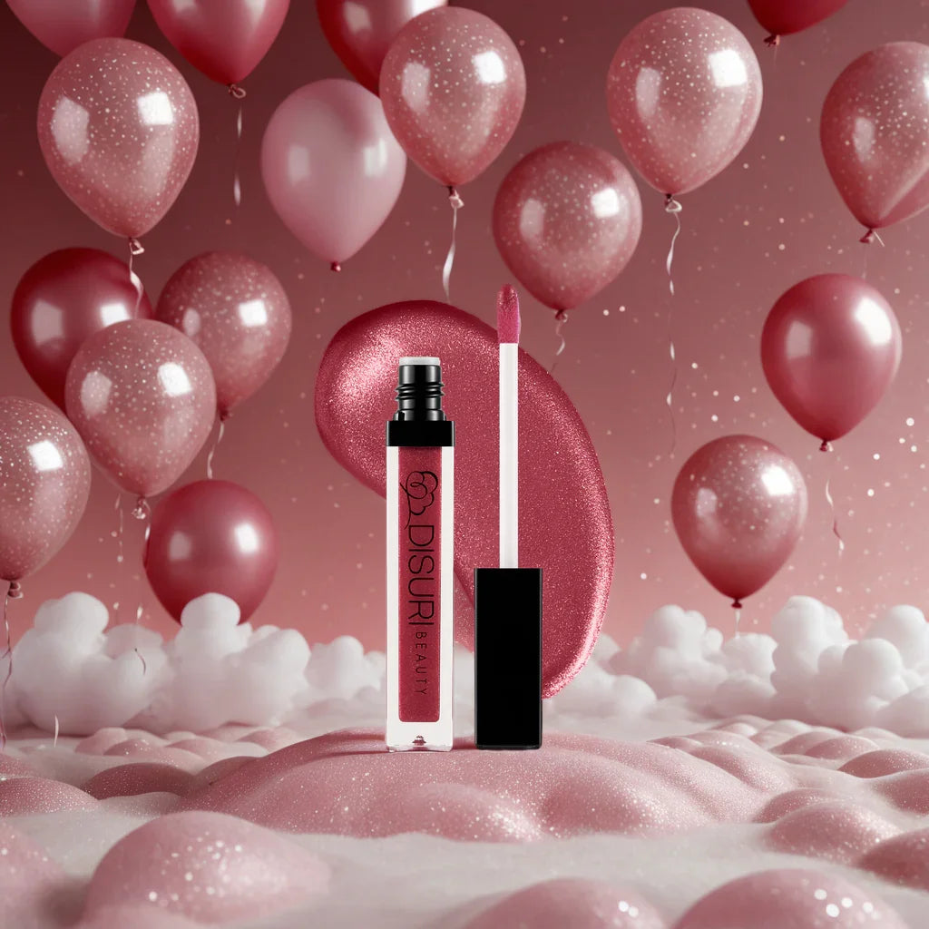 DISURI Beauty Shimmer Blast Lip Gloss - Pinky Promise (S22)