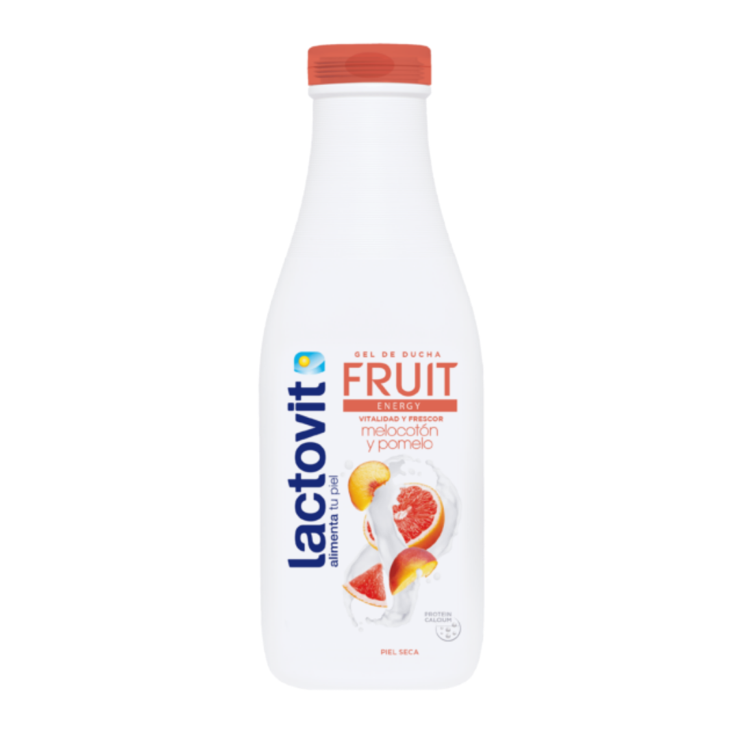 Lactovit Fruit Energy Shower Gel Peach & Grapefruit (20.3 fl oz) DestGlow