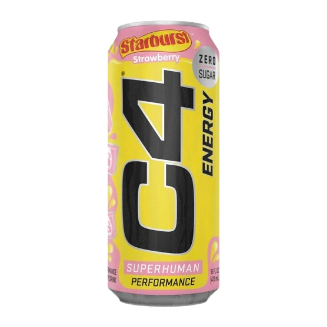 C4 Energy Strawberry Starburst Superhuman Performance (16oz) DestGlow